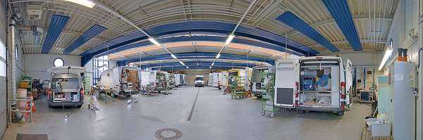 Photo 3. IBAK fitting hall for more than 120 vans per year