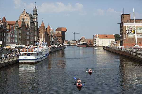 Obecny widok na Motławę od strony Zielonego Mostu. Fot. Jerzy Pinkas/ UM Gdańsk